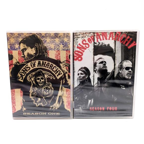 Sons of Anarchy TV Series DVD Lot Season One 1 Four 4 Brand New Sealed - Picture 1 of 3
